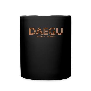 Coordonnées de la ville de Corée du Sud - Daegu - Mug uni - noir - Devant