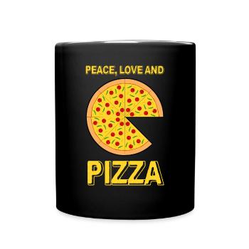 Pizza Quote Pizza Baker Pizzaria - Full Colour Mug - black - Front