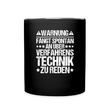 Verfahrensmechaniker Verfahrensmechanikerin - Tasse einfarbig - Schwarz - Vorne