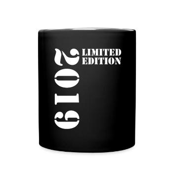 2019 Édition Limitée Anniversaire Cadeau Décoration - Mug uni - noir - Devant