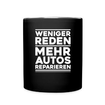 KFZ-Mechatroniker Car Mechanic Auto Mechanic - Tasse einfarbig - Schwarz - Vorne
