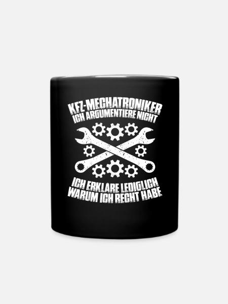 KFZ-Mechatroniker Car Mechanic Auto Mechanic - Tasse einfarbig - Schwarz