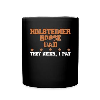 Pferdes Vater - Holsteiner Pferd - Mug uni - noir - Devant