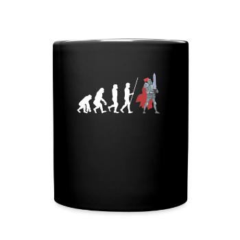 Huzzah Renaissance Festival Ren Faire Knight - Tasse einfarbig - Schwarz - Vorne