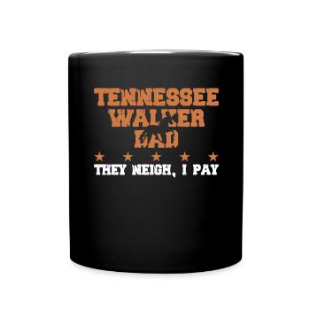 Horse Father - Tennessee Walker - Full Colour Mug - black - Front