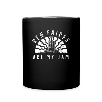 Huzzah Renaissance Festival Ren Faire Knight - Tasse einfarbig - Schwarz - Vorne