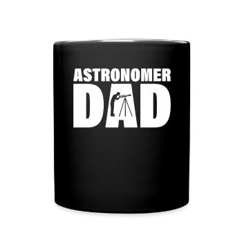 Job - Papa astronome - Mug uni - noir - Devant