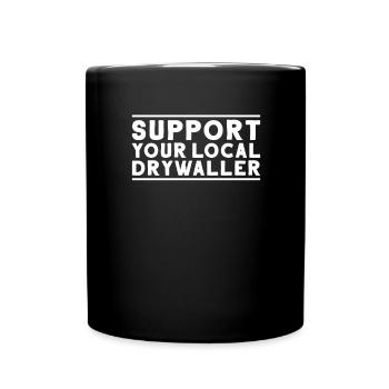 Drywall fitter Drywaller - Full Colour Mug - black - Front