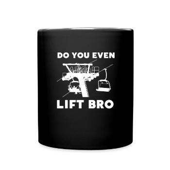 Soulevez-vous même Bro Ski - Mug uni - noir - Devant