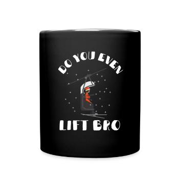 Soulevez-vous même Bro Ski - Mug uni - noir - Devant