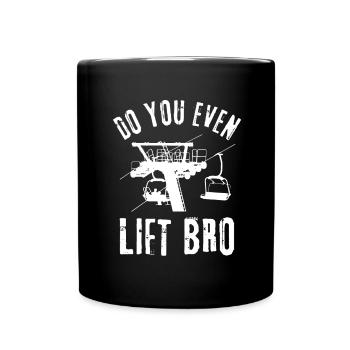 Soulevez-vous même Bro Ski - Mug uni - noir - Devant