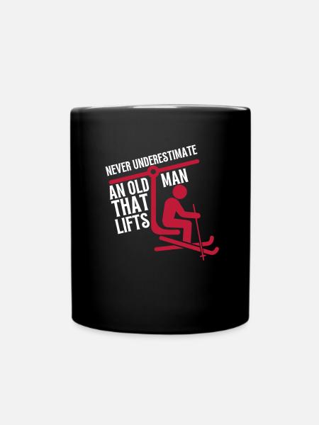 Do You Even Lift Bro Ski - Tasse einfarbig - Schwarz