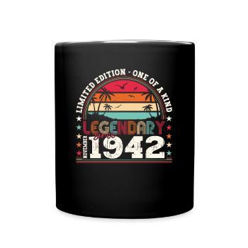 Légende Novembre 1942 80e anniversaire Cadeau Fun - Mug uni - noir - Devant
