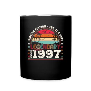 Légende Novembre 1997 25e anniversaire Cadeau Fun - Mug uni - noir - Devant