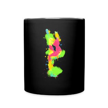 Gymnastics Gymnastics Gymnastics Gymnastics - Full Colour Mug - black - Front