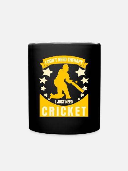 Cricket Therapy Cricketschläger - Tasse einfarbig - Schwarz