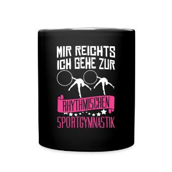 RSG Turnen Rhythmische Sportgymnastik - Tasse einfarbig - Schwarz - Vorne