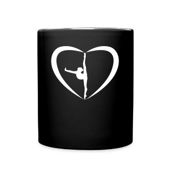 Rhythmic Gymnastics Turnen RSG - Tasse einfarbig - Schwarz - Vorne