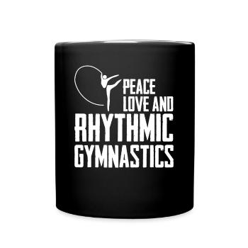 Rhythmische Sportgymnastik Turnen - Tasse einfarbig - Schwarz - Vorne