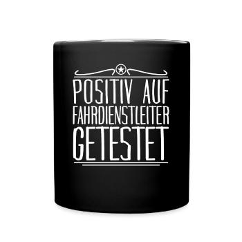 Fahrdienstleiter - Tasse einfarbig - Schwarz - Vorne