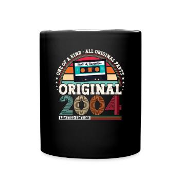 Novembre millésime 2004 18ème anniversaire cadeau - Mug uni - noir - Devant