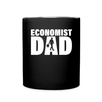 Job - Ökonomer Vater - Tasse einfarbig - Schwarz - Vorne