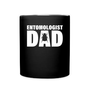 Job - Entomologiste Papa - Mug uni - noir - Devant