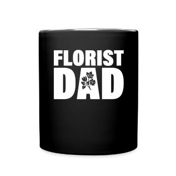 Job - Florist Vater - Tasse einfarbig - Schwarz - Vorne