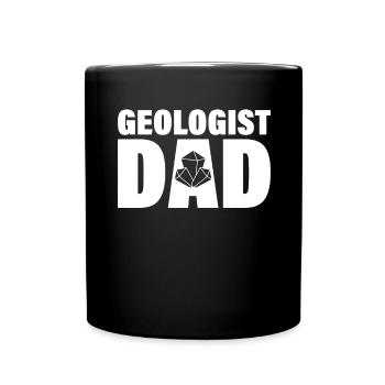 Job - Géologue Papa - Mug uni - noir - Devant