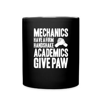 Mechaniker Mechanikerin Mechanik Mechanic - Tasse einfarbig - Schwarz - Vorne