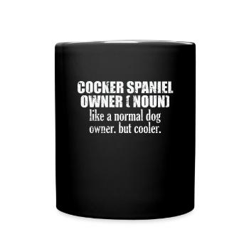 Cocker Spaniel Owner plus cool qu’un chien normal - Mug uni - noir - Devant