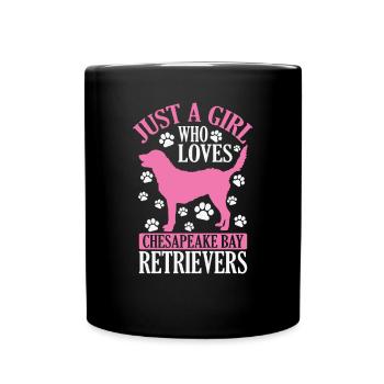 Juste une fille qui aime les Chesapeake Bay Retrievers - Mug uni - noir - Devant