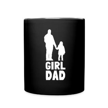 Protective Girl Dad, Dating My Daughter - Tasse einfarbig - Schwarz - Vorne