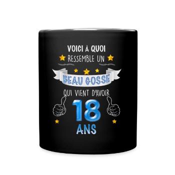 Mon beau gosse de 18 ans anniversaire fils - Mug uni - noir - Devant