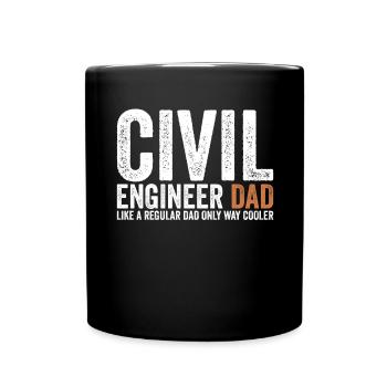 Père - Ingénieur civil - Mug uni - noir - Devant