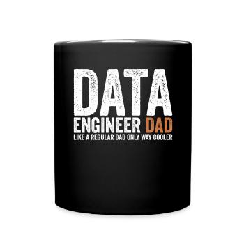 Papa - Ingénieur Données - Mug uni - noir - Devant