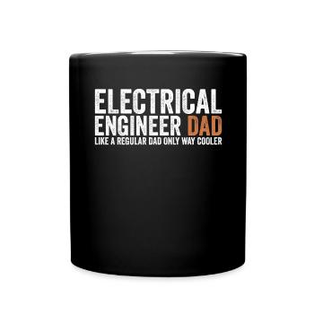 Papa - Elektroingenieur - Tasse einfarbig - Schwarz - Vorne
