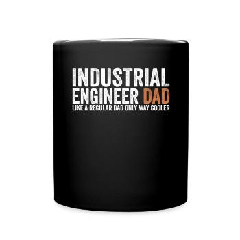Papa - Industrial Engineer - Full Colour Mug - black - Front