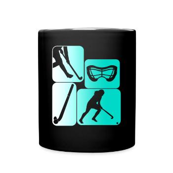 Field hockey Hockey players - Full Colour Mug - black - Front