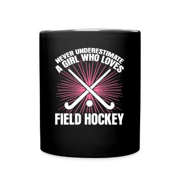 Field hockey players - Full Colour Mug - black - Front