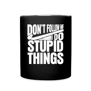 Field Hockey Joke Hockey Player - Full Colour Mug - black - Front