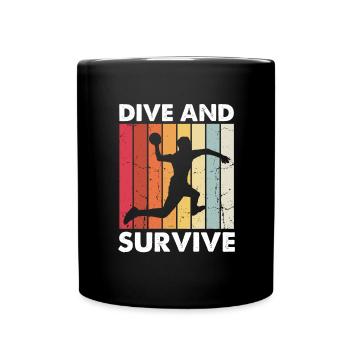 Dodgeball for Dodgeball Player and Gaga Ball - Full Colour Mug - black - Front
