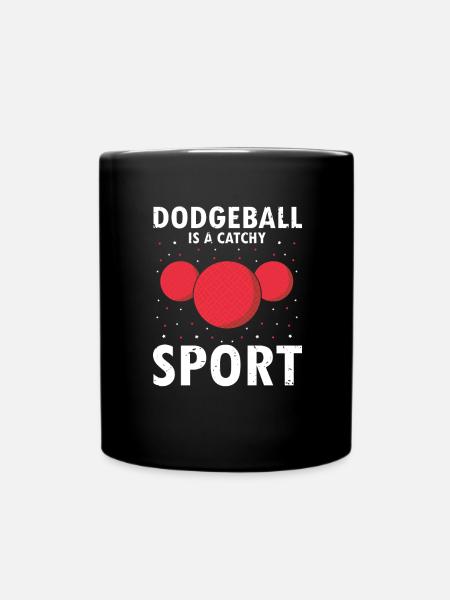 Dodgeball für Dodgeball Spieler und Gaga Ball - Tasse einfarbig - Schwarz