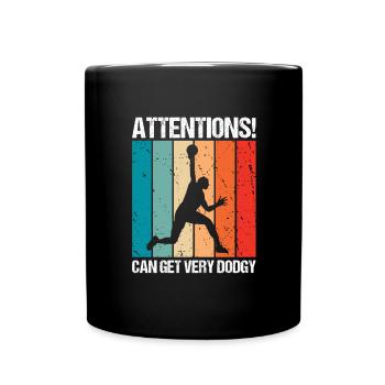 Dodgeball for Dodgeball Player and Gaga Ball - Full Colour Mug - black - Front