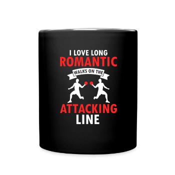 Dodgeball for Dodgeball Player and Gaga Ball - Full Colour Mug - black - Front