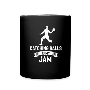Dodgeball for Dodgeball Player and Gaga Ball - Full Colour Mug - black - Front