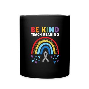 Dyslexia Interventionist for Dyslexia - Full Colour Mug - black - Front