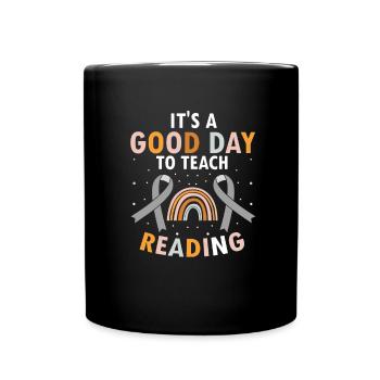 Dyslexia Therapy for Dyslexia Month - Full Colour Mug - black - Front