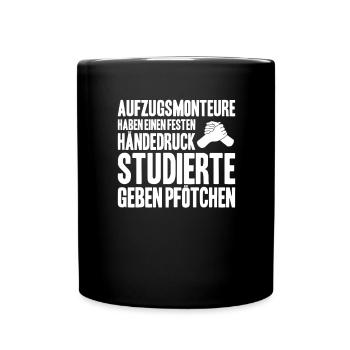 Elevator Fitter Elevator Mechanic Elevator Mechanic - Full Colour Mug - black - Front