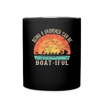 Chinese Dragon Boat Race - Full Colour Mug - black - Front